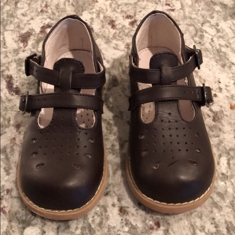 GUC Willits Girls Brown Mary Janes Leather